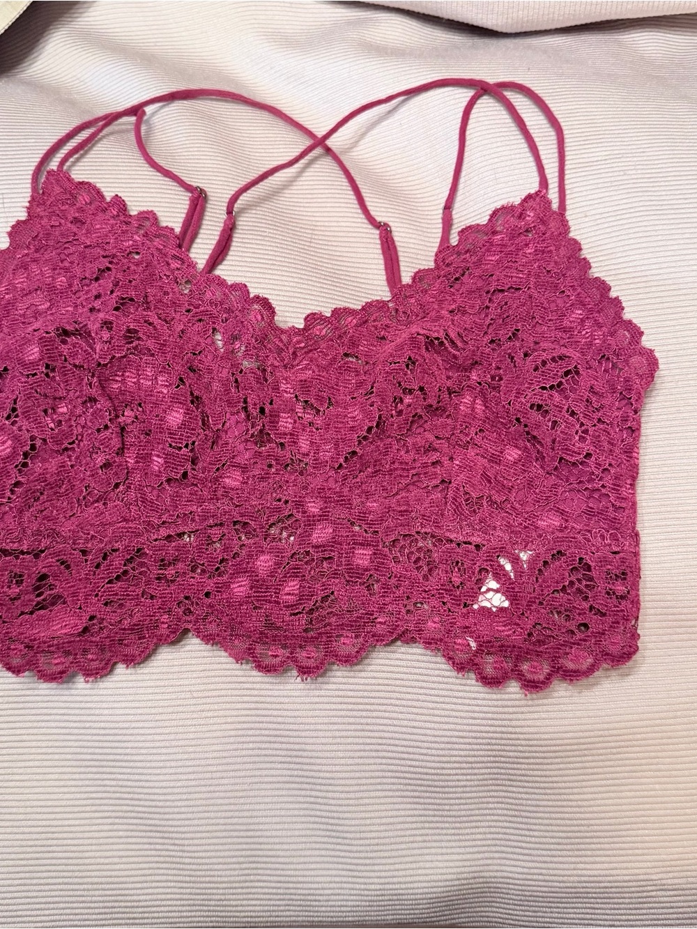 Free People Celine Lace Bralette - Burgundy